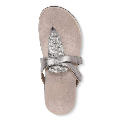 Karley Toe Post Sandal - Silver