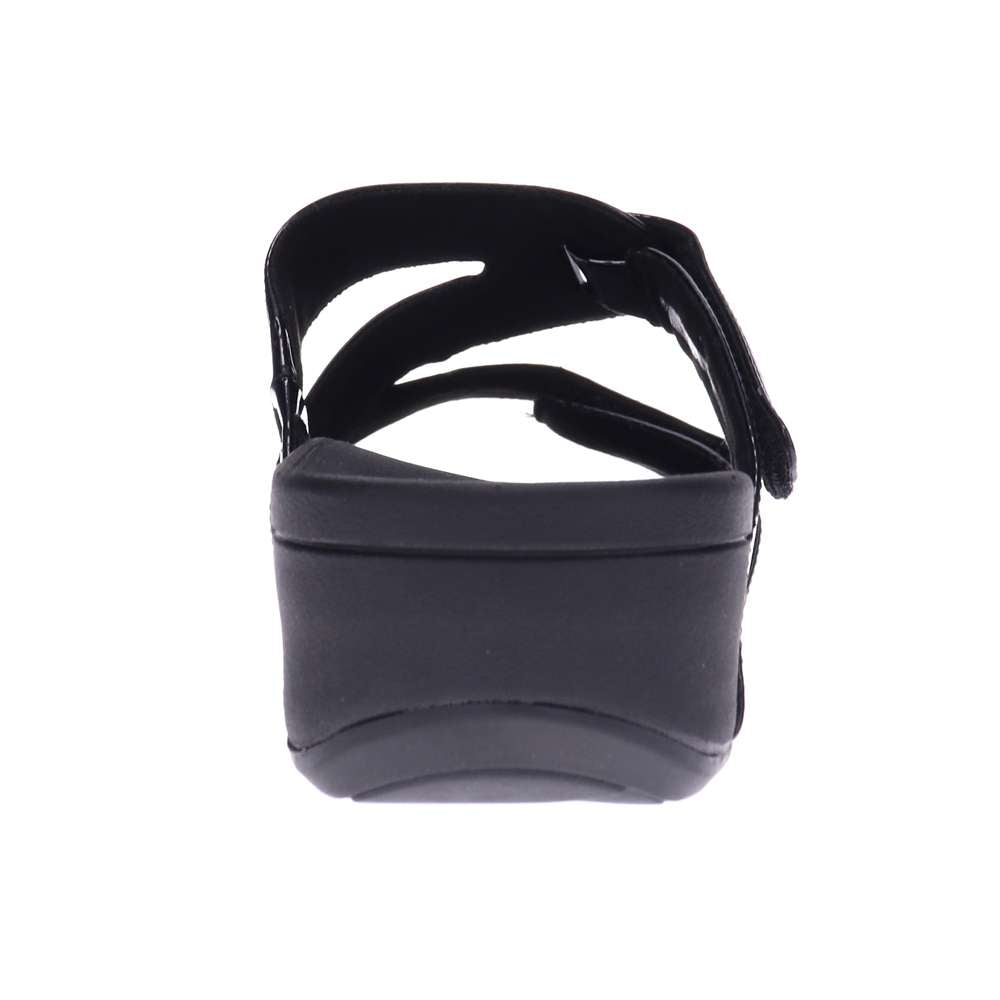 Kyla Platform Sandal - Black Patent