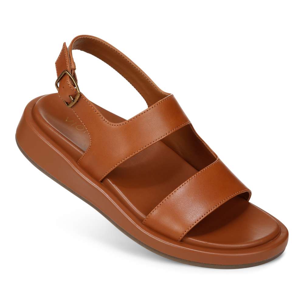 Madera Slingback Sandal - Tan Leather