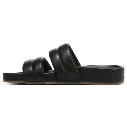 Mayla Slide Sandal - Black Nappa