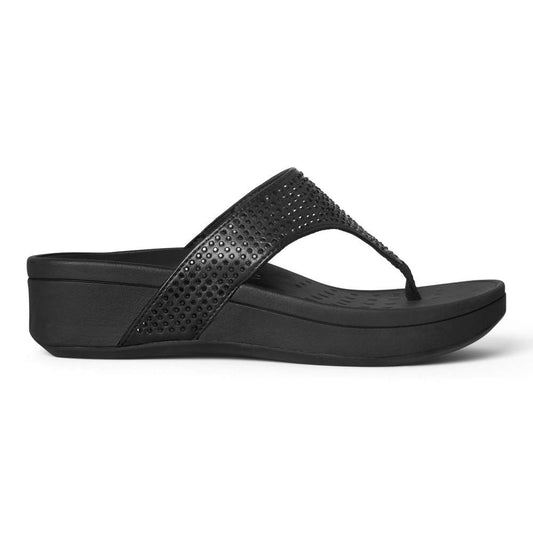 Naples Platform Sandal - Black