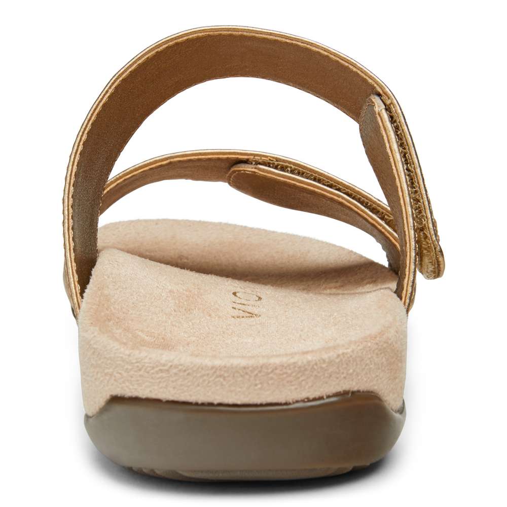 Randi Slide Sandal - Gold