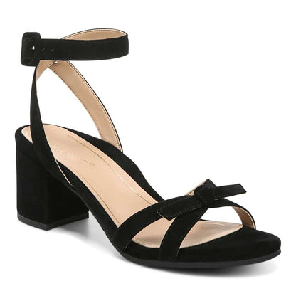 Rosabel Heeled Sandal - Black Suede