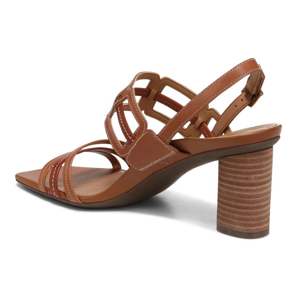 Zaphira Heeled Sandal - Tan